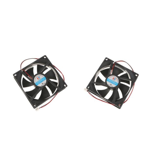 

fans & coolings 2pieces 92mm case fan 12v dc pc cpu computer cooling 2wire 2pin