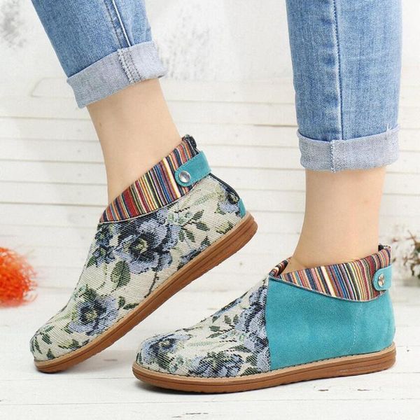 

women ankle boots flats luxury pu leather gladiator plus size ethic shoes woman zapatos mujer sapato round toe boots, Black