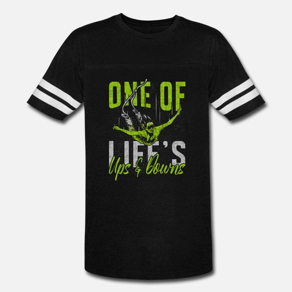 

bungee jumping t shirt men print short sleeve round collar outfit gift casual summer natural shirt