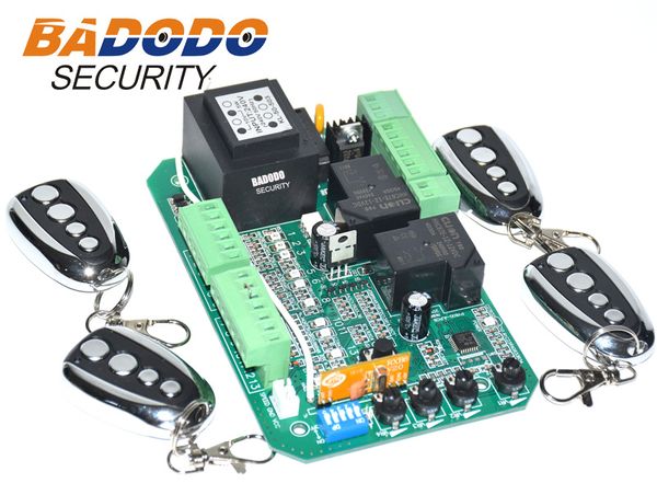 

fingerprint access control sliding gate opener ac motor unit pcb controller circuit board electronic card with pedestrian mode soft start