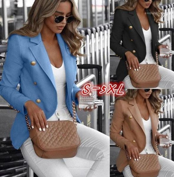 

blazers solid color double breasted womens laple neck female clothing new arrival plus size women, White;black