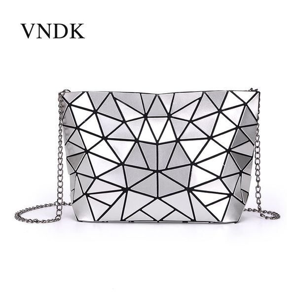 

leather luggage tag2020 bag women bag 2020 summer fashion new style laser over-the-shoulder bag geometric rhombus chain one product drop