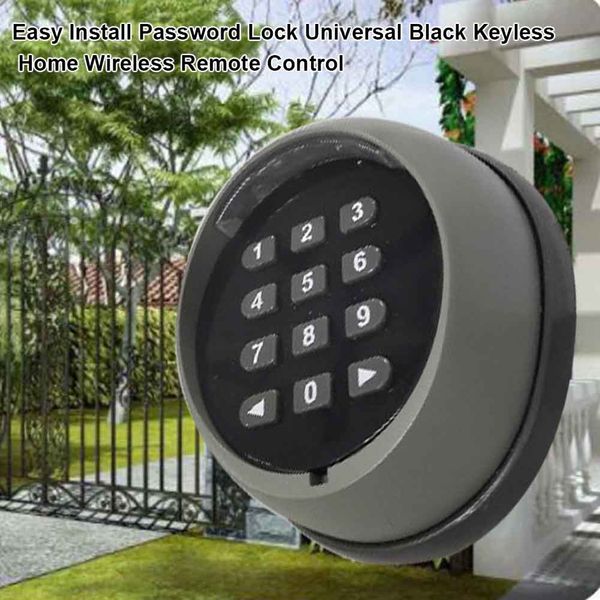 

easy install password lock universal black keyless home wireless remote control