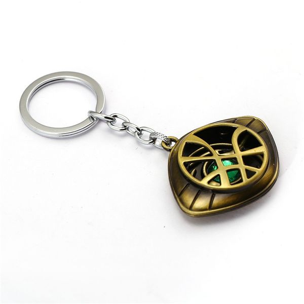 

hsic 3 colors strange keychains dr.strange steve cosplay agamotto eye pendent keychains key holder men chaveiro hc12144, Silver