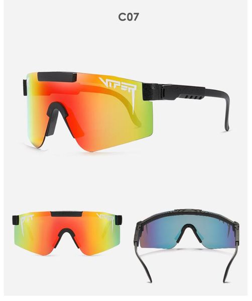 

original new wide duo arrived party polarized glasses for sport goggles colored outdoor pit viper windproof 100% uv mirrored len, White;black