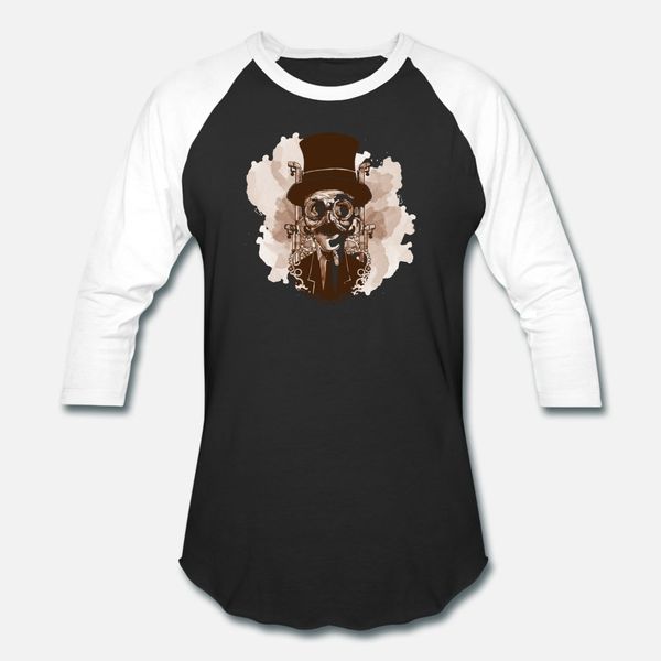 

vintage hand painted steampunk man vector image t shirt men character tee shirt plus size 3xl slim fit breathable spring trend shirt