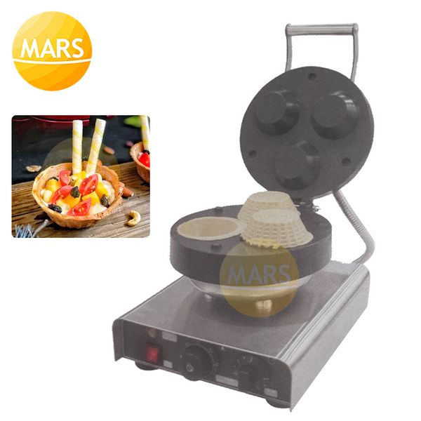 

bread makers electric waffle bowl maker ice cream cone making machine commercial non-stick mini waffles iron plate cake oven