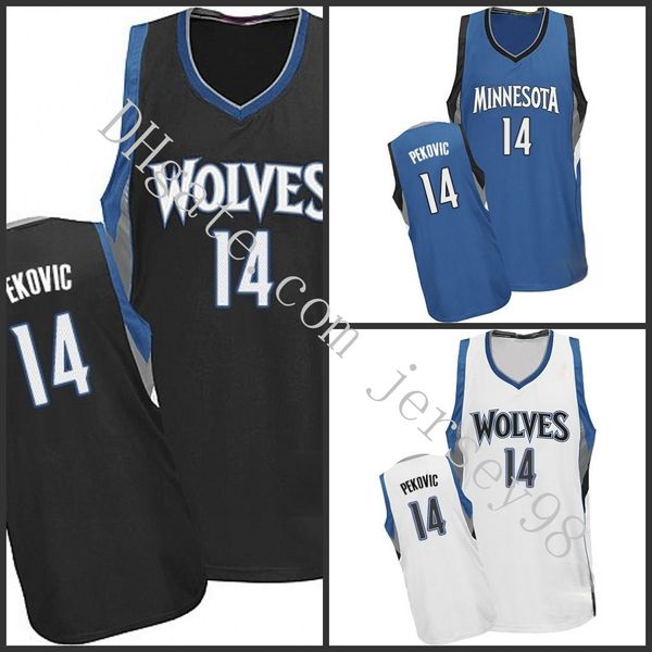 

minnesota timberwolves men #14 nikola pekovic black nba swingman jersey