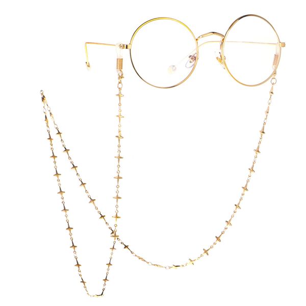 

metal beads glasses chain necklace fashion women eyewear cord holder sunglasses strap reading glasses rope accessories, Silver