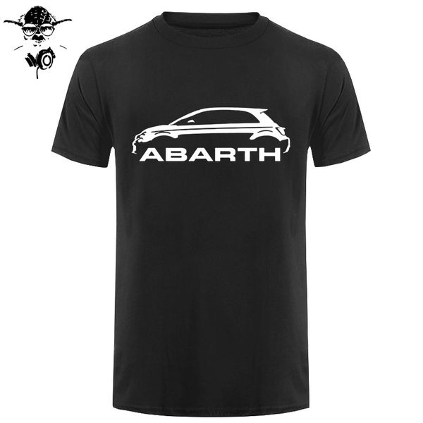 

men t shirt fiat 500 abarth classic car s round neck s funny t-shirt novelty tshirt