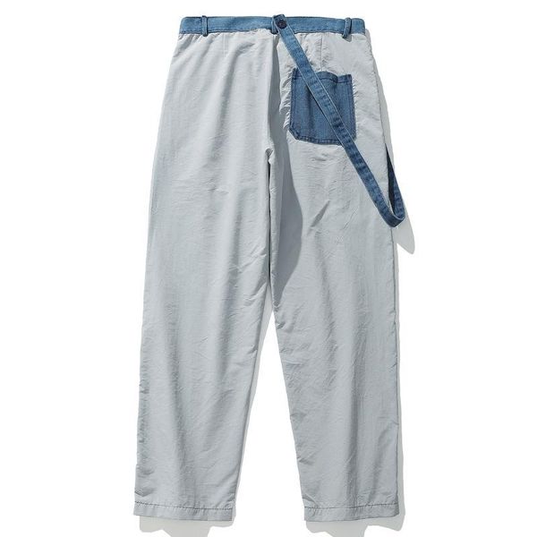 

aelfric eden jeans harajuku letter print print hip hop trousers 2020 vintage casual fashion jogger men straight pants streetwear, Blue