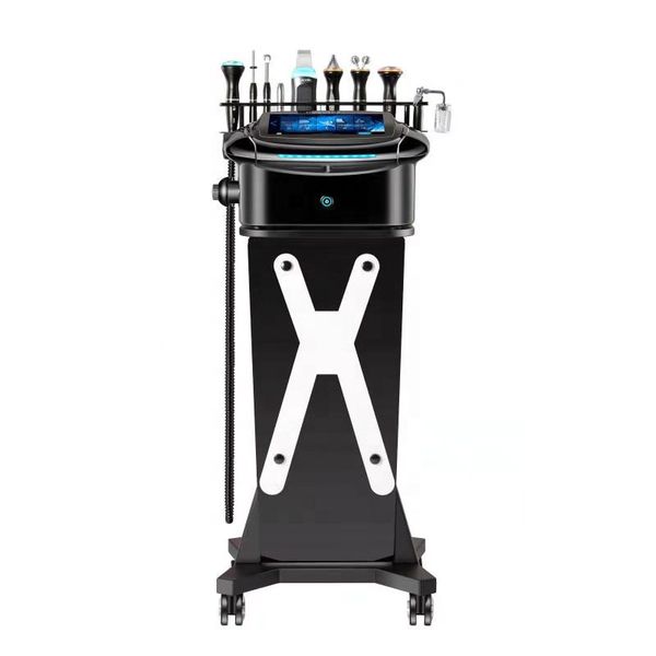 

2020 upgraded 9 in 1 ultrasonic facial machine & professional multifunctional beauty equipment/ 9 in 1hydro facial machine, Black;white