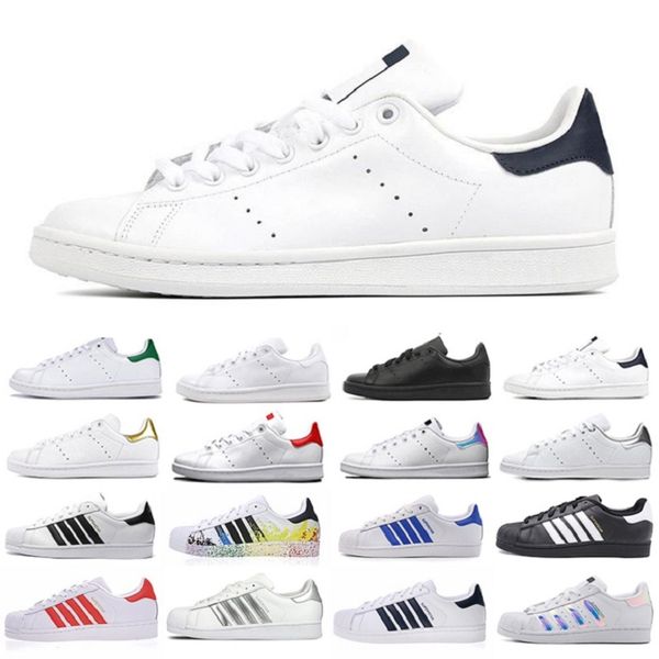 

stan smith superstar chaussures mens casual shoes superstars hologram platform leather fashion shoe men women trainers sports sneakers