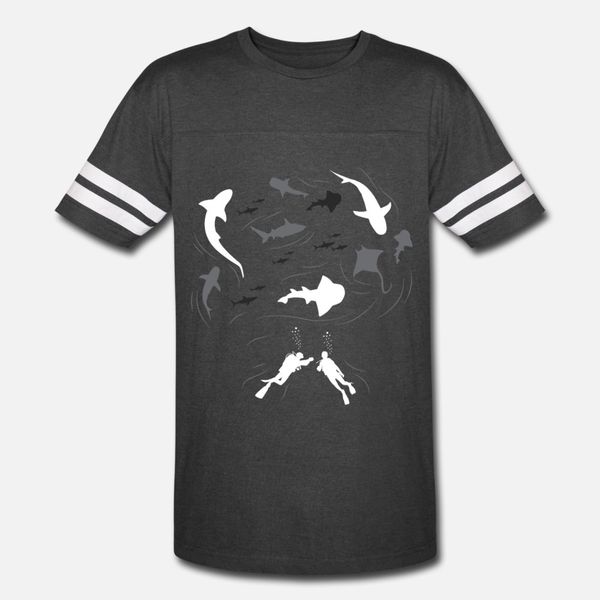 

scuba diving scuba divers with whales sharks t shirt men customized tee shirt crew neck pictures famous comical summer pattern shirt