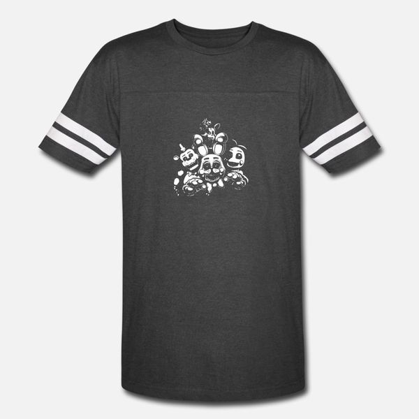 

fnaf toy animals freddy chica bonnie mangle five t shirt men knitted 100% cotton round collar formal sunlight comfortable summer shirt