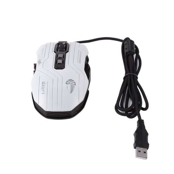 

g5 3d full speed pelectric braided wired optical gaming mouse with 3200 dpi 9 keys buttons for video game