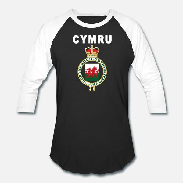 

wales cymru coat of arms deluxe national pride t shirt men knitted tee shirt o neck standard famous new style spring formal shirt