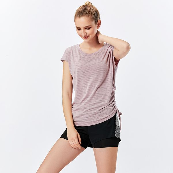 

йога бег футболки gym сухое quick training top женщины сыпучие workout бинтов tee сетка женского спорта трикотажные изделия 2pcs каждый комп, White;red