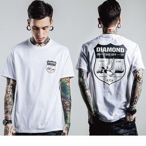 

europe and the united states tide t-shirt tide brand short-sleeved t-shirt street fashion summer influx of men's short-sleeved, White;black