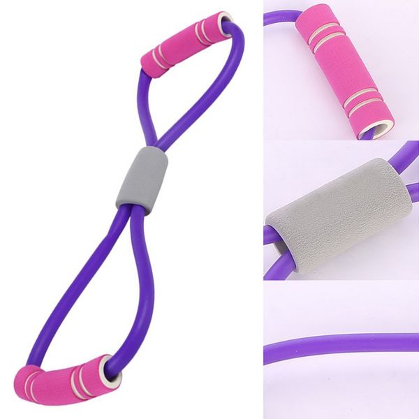

resistance bands 8 shaped chest developer expander rubber latex elastic stretch yoga training fitness exercise equipment