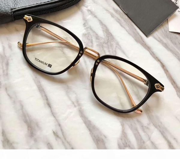 

men black gold optical eyewear eyeglasses frame fashion eyeglass square glasse eyewear new with box