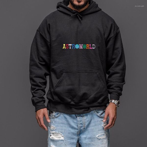 

s-xxl travis scotts astroworld hoodies man the embroidery letter print swag wish you were here hoodie plus us size, Black
