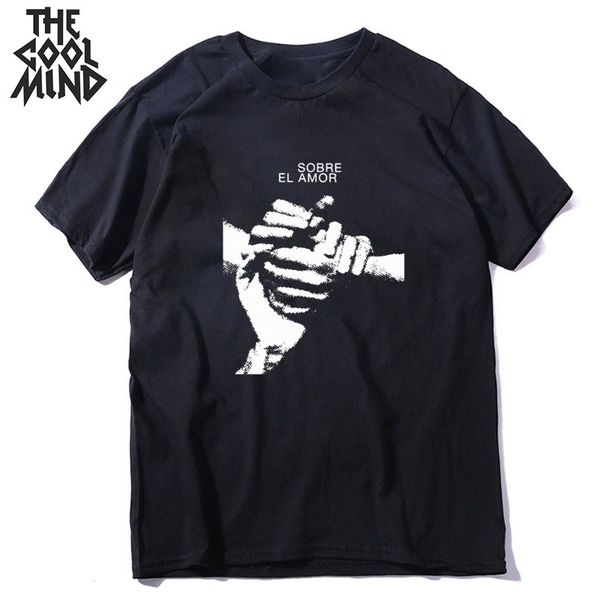 

coolmind чистого хлопка прохладной руки печать мужчины майка случайные свободные мужчины уличной тенниска о-образный вырез свободной тенниск