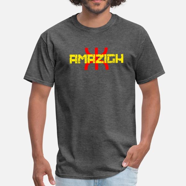 

amazigh t shirt men printed tee shirt plus size 3xl solid color graphic new style summer natural shirt