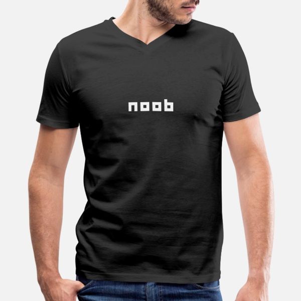 

noob slang gamer quote t shirt men designer tee shirt euro size s-3xl fit crazy basic spring autumn formal shirt