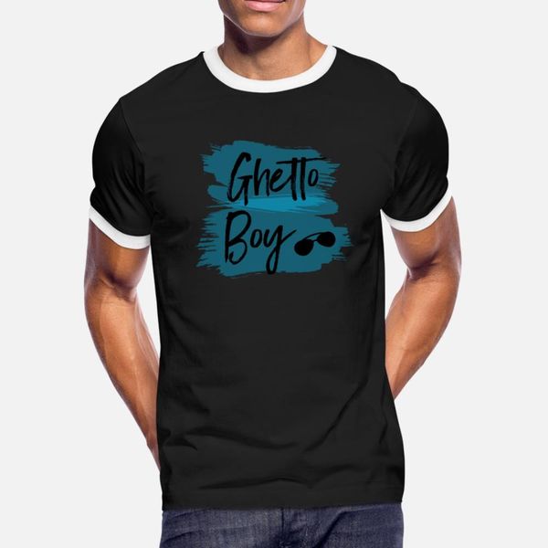 

ghetto boy t shirt men designer short sleeve size s-3xl natural graphic building spring family shirt