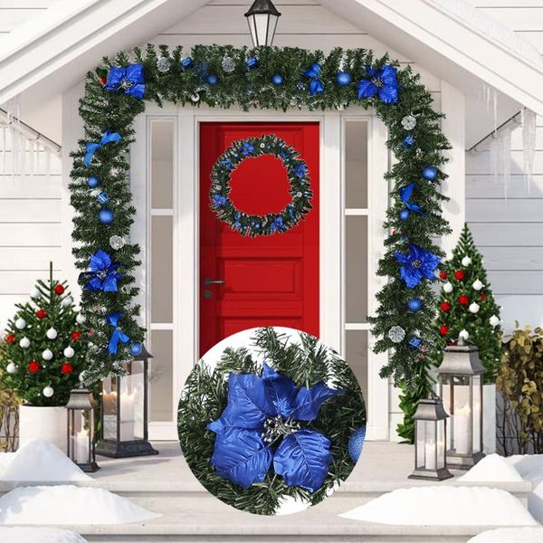 

charistmas wreath colorful window door l diy craft garland decoration cute pvc home hanging ornament new home decoration
