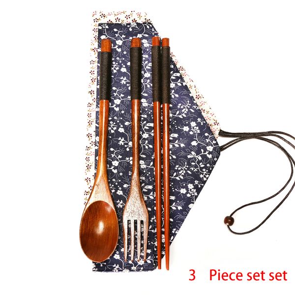 

3шт посуда ложка завернутые с резьбой палочками деревянные вилы японский стиль