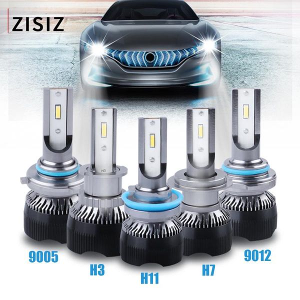 

h7 h11 h1 h3 9005 9006 9012 1860 chip car led headlight bulb h4 hi-lo beam 50w 4500lm 6000k auto headlamp led car light 12v 2pcs