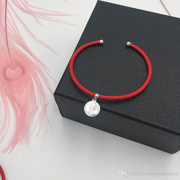 

chinese style new good luck hand-woven red rope bracelet female simple personality temperament female bracelet jewelry gift bracelet, Black