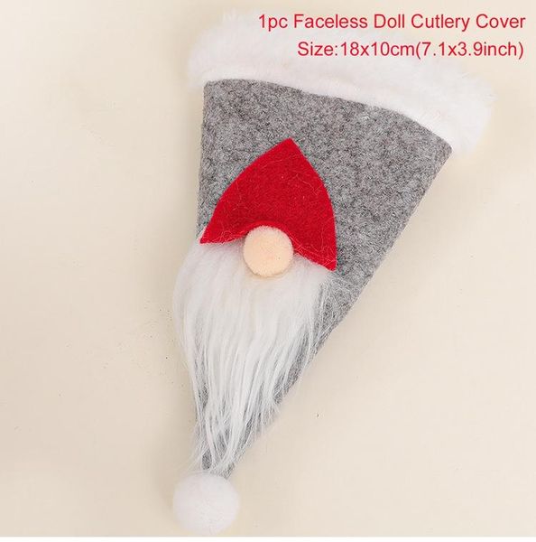 

1 pcs christmas ornaments knife fork holder bags tableware decoration christmas party xmas decoration for home 2020 new year wmtasb