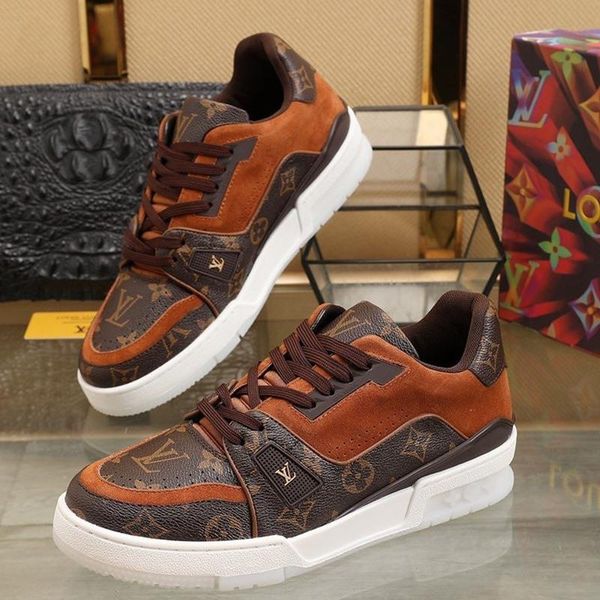 

2020 z28 fashion trend mens designer shoes leather mesh breathable comfortable outdoor shoes lace-up casual hiker shoes mens sneakers, Black