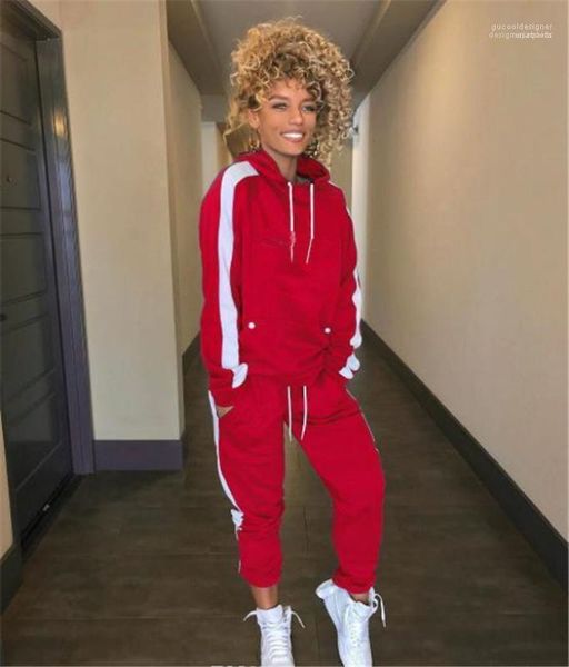 

pants sports sets fashion hooded long sleeved 2pcs suits clothing letter print women tracksuits designer womens, Gray