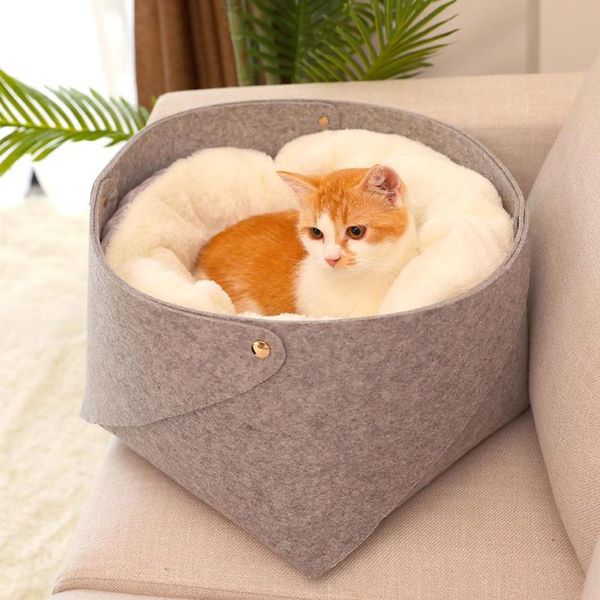 

cute warm plush pet nest cushion for dogs teddy cats winter deep sleeping