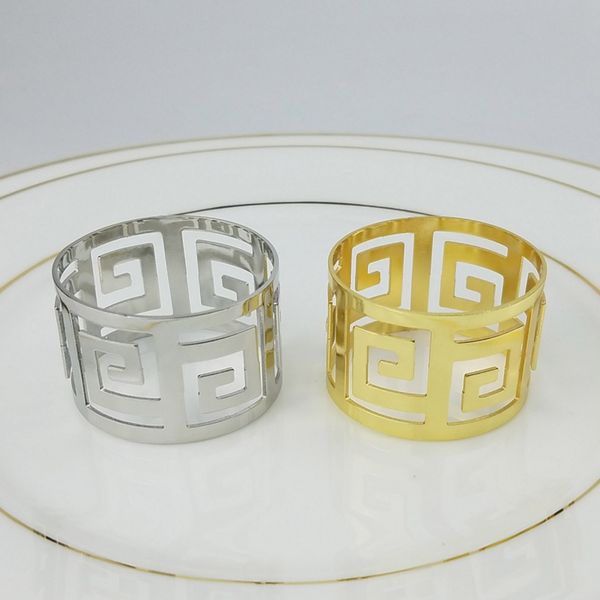 

household concise hollow out exquisite table decoration portable napkin rings for christmas weeding party