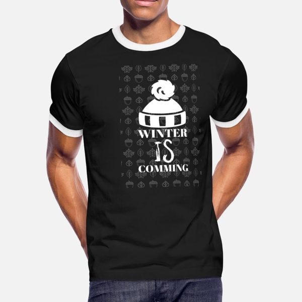 

winter is comming t shirt men gift 100% cotton round neck male gift new fashion summer kawaii shirt