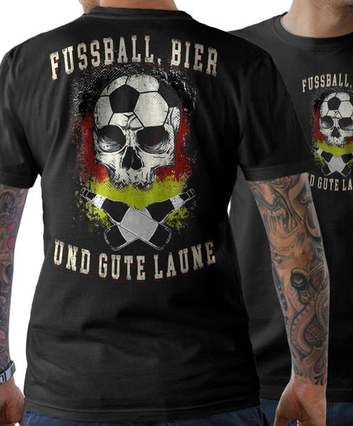 

2019 fashion calcio & birra t-shirt maglietta tifosi germania tee shirt