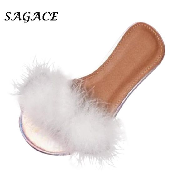 

sagace women summer flat sandals leather solid slip on slippers women flat open toe bohemian beach sandals casual shoes slippers, Black