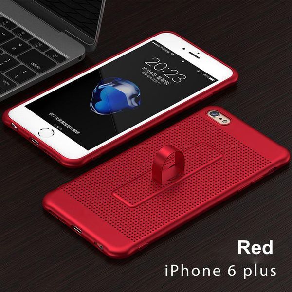 

cgjxscreative hidden ring holder tpu back case with honeycomb heat dissipation bracket cover for iphone x 8 7 6 6s plus