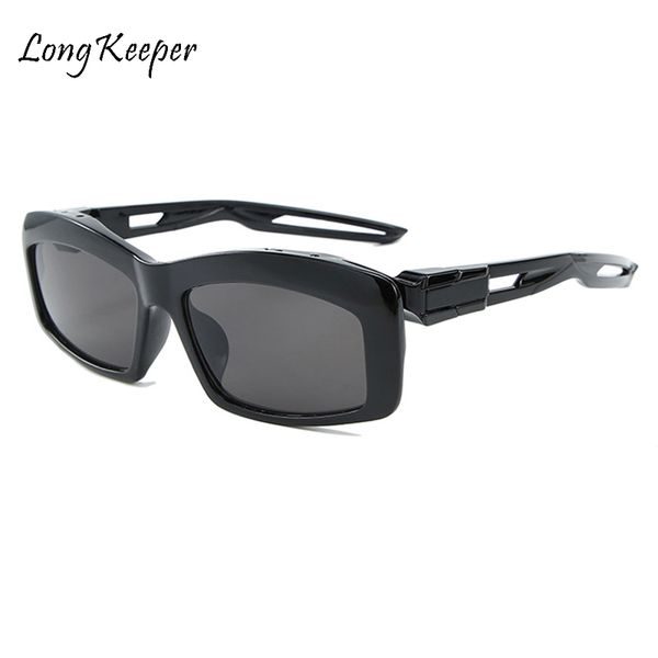 

fashion small rectangle steampunk sunglasses brand design men women hollow out punk sun glasses shades street soculos, White;black