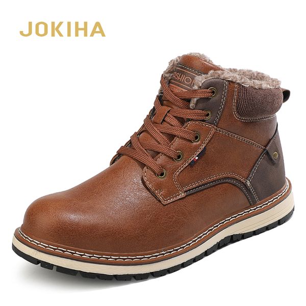 

boots winter 2021 men ankle boot classic comfortable casual shoes non-slip warm men's outdoor, Black