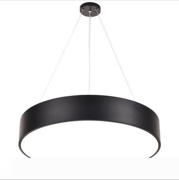

modern minimalism led pendant light round chandeliers black lighting fixtures for office study room livingroom bedroom ac85-265v
