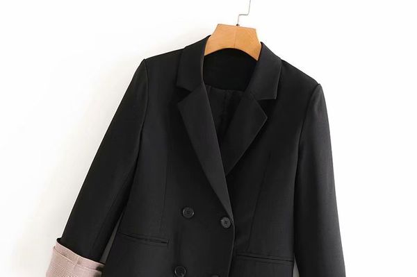 

women's jacket 2020 new arrival autumn winter new high street elements casual fashion female suit contracted size s, Black;brown