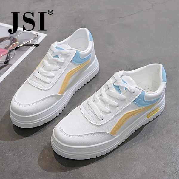 

jsi spring new women's casual shoes color matching lace-up flat shoes comfortable breathable casual women's running, Black