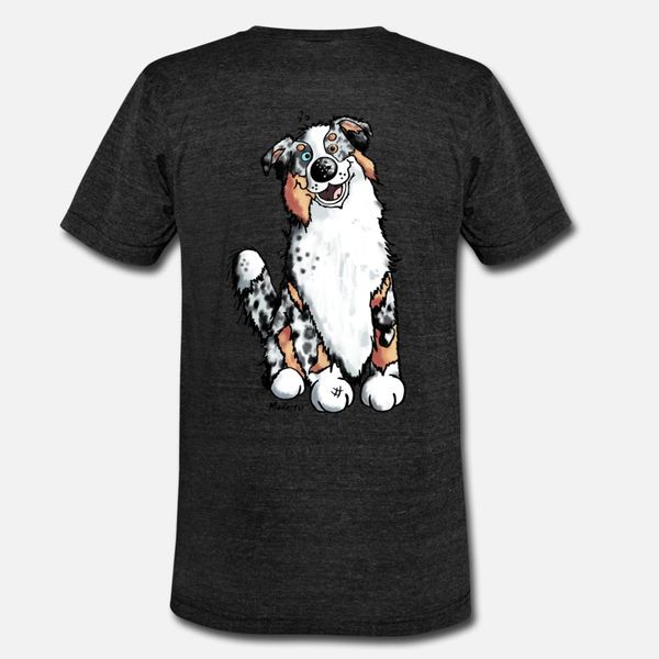 

funny australian shepherd t shirt men printed 100% cotton round neck basic solid cute basic spring autumn letters shirt