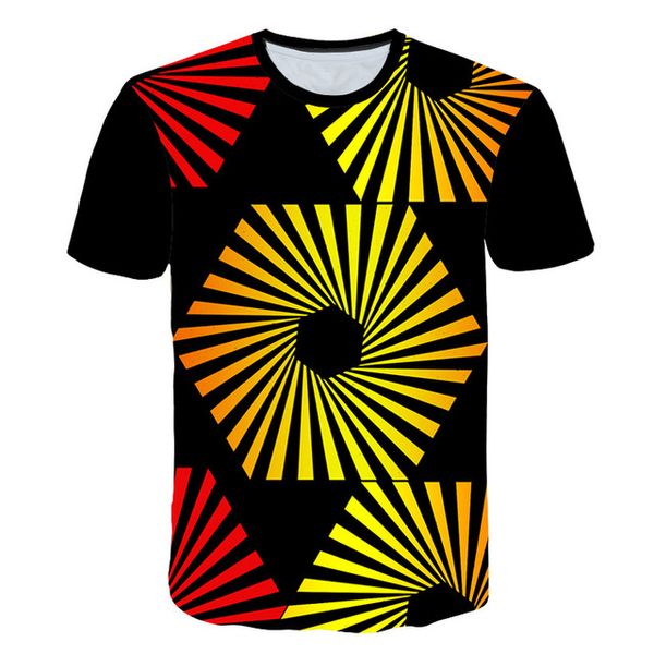 

colorful dizziness 3d print shirts harajuku hentai humor men clothing